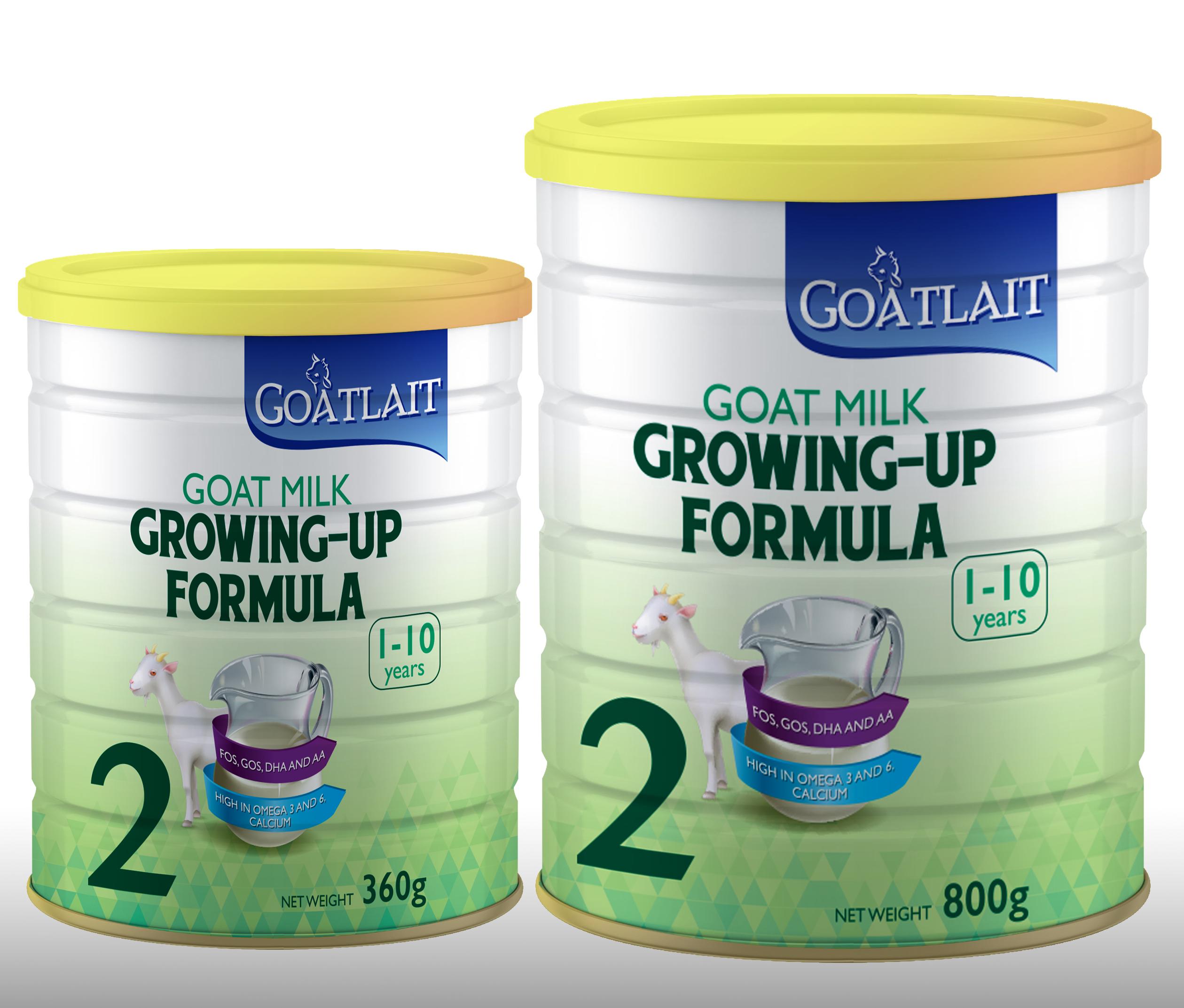 GOATLAIT – GOATMILK GROWING UP  FORMULA S2 ( 1-10 TUỔI ) 360g – 800g
